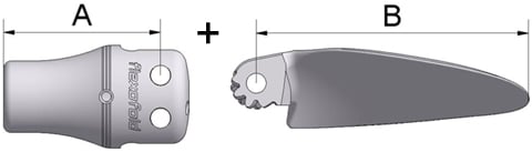 Dimensions des Hélices Replibale Flexofold